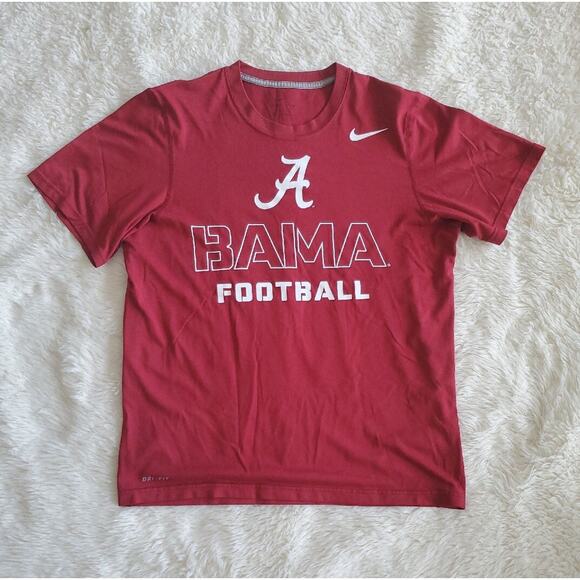 Alabama Crimson Tide Shirt Red Football Nike DriFit Womens Medium - Picture 1 of 6
